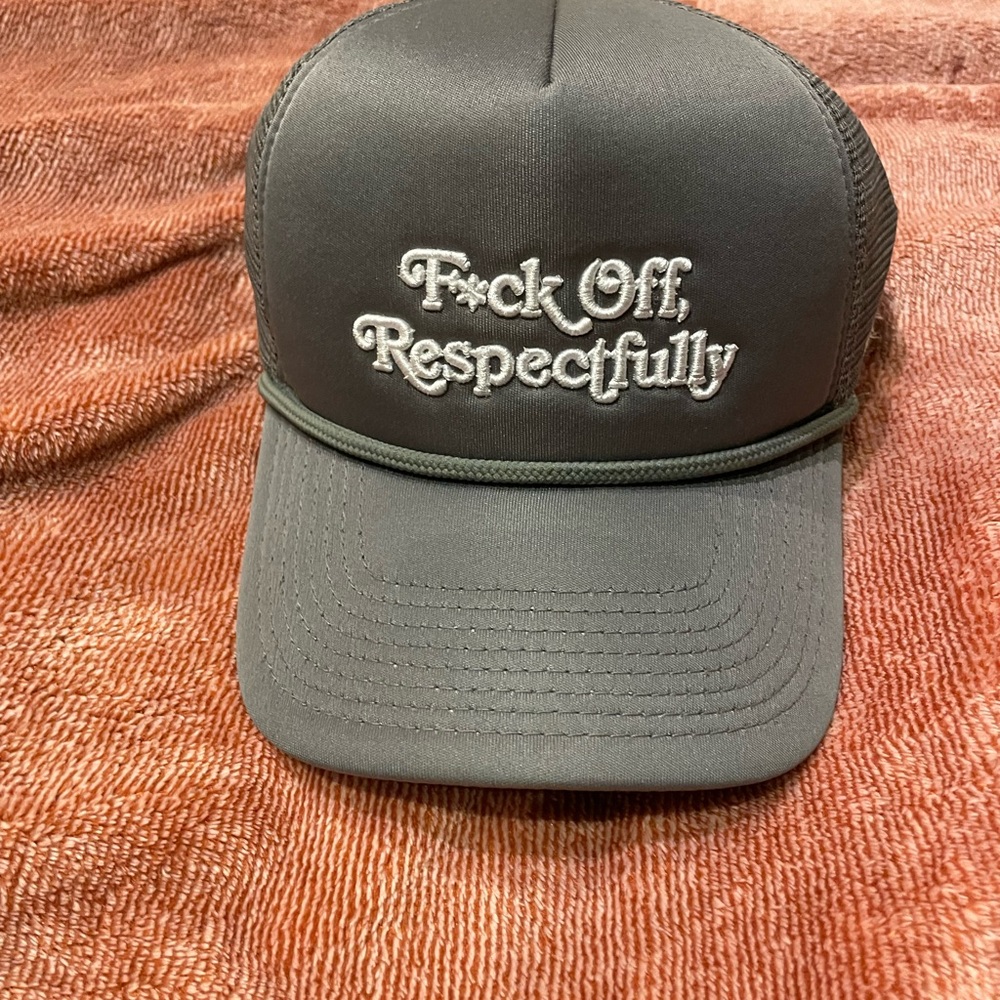 Gray Trucker Hat
